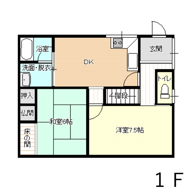 20061　椿東-中小畑（新沼様）間取図1F