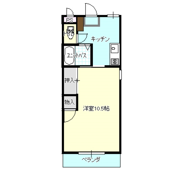 a020　ハイツ松尾（301号室）間取図