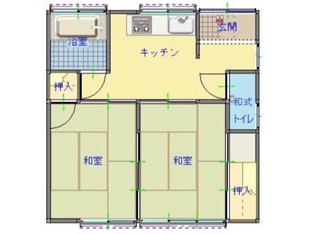 041-02　藤田邸樽屋町長屋左（間取図）